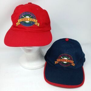 Lot of 2 Vintage Turner Field Atlanta Braves Snapback MLB Baseball Cap Hat